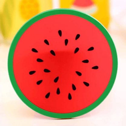 Drink placement mat cute silicone fruits cup mats