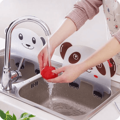 2 pcs silicone sink water guard with suction cups