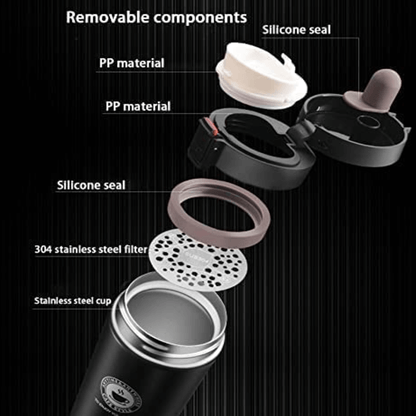 300ml vacuum insulated stainless steel tea coffee mug