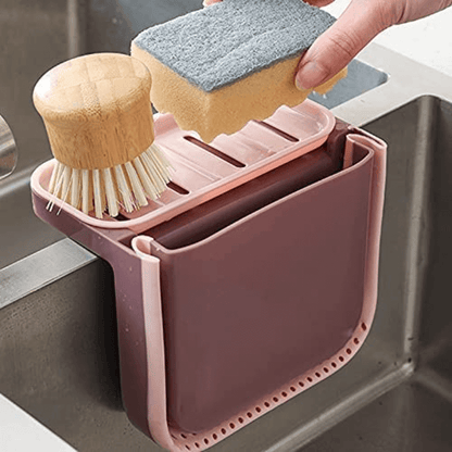 Double suction cup hanging sink drain basket