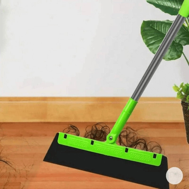 Magic dust-free scraper broom