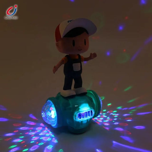 Battery operated skate boy with light  sounds