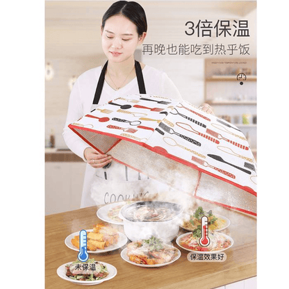 Foldable insulated food covers