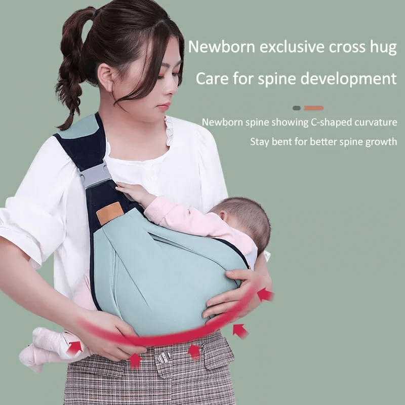 Ergonomic baby carrier sling wrap