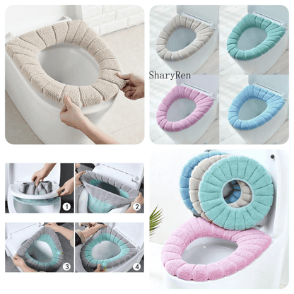 Cloth toilet seat cover pads