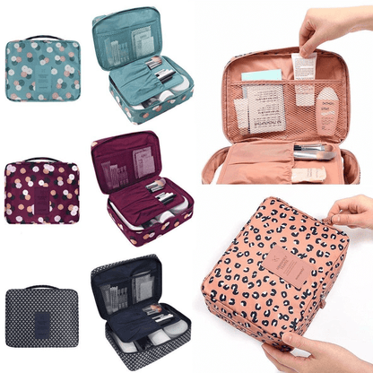 Travel multi cosmetic pouch