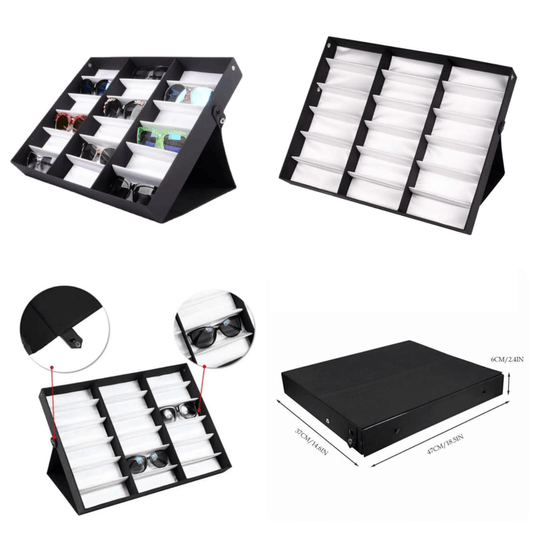 18 slot sun glasses organizer