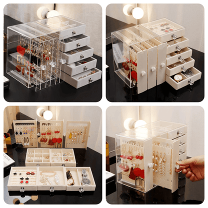 Acrylic 5+3 jewelry organizer