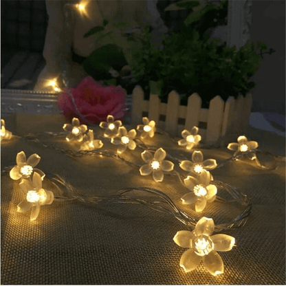 Cherry sakura blossom flower string lights