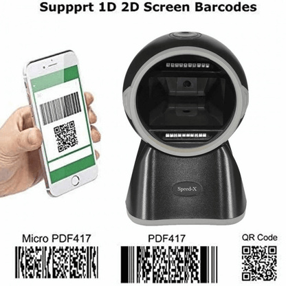 Speed-x 9400 2d desktop barcode image scanner