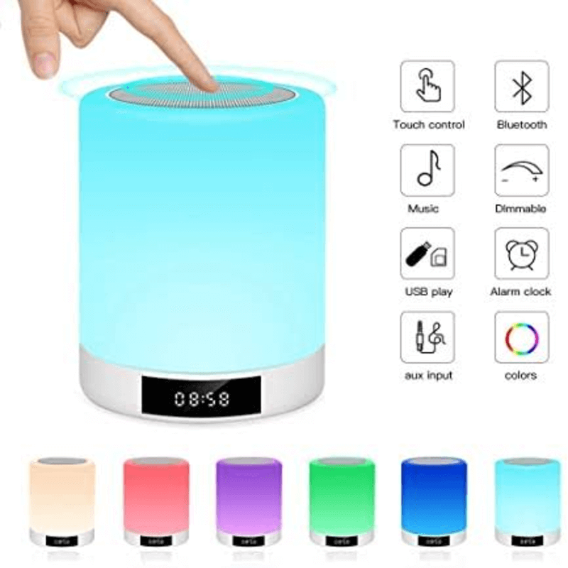 Bluetooth speaker bedside lamp