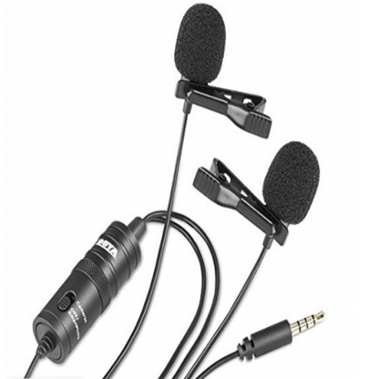 Boya by-m1dm dual lavalier universal microphone