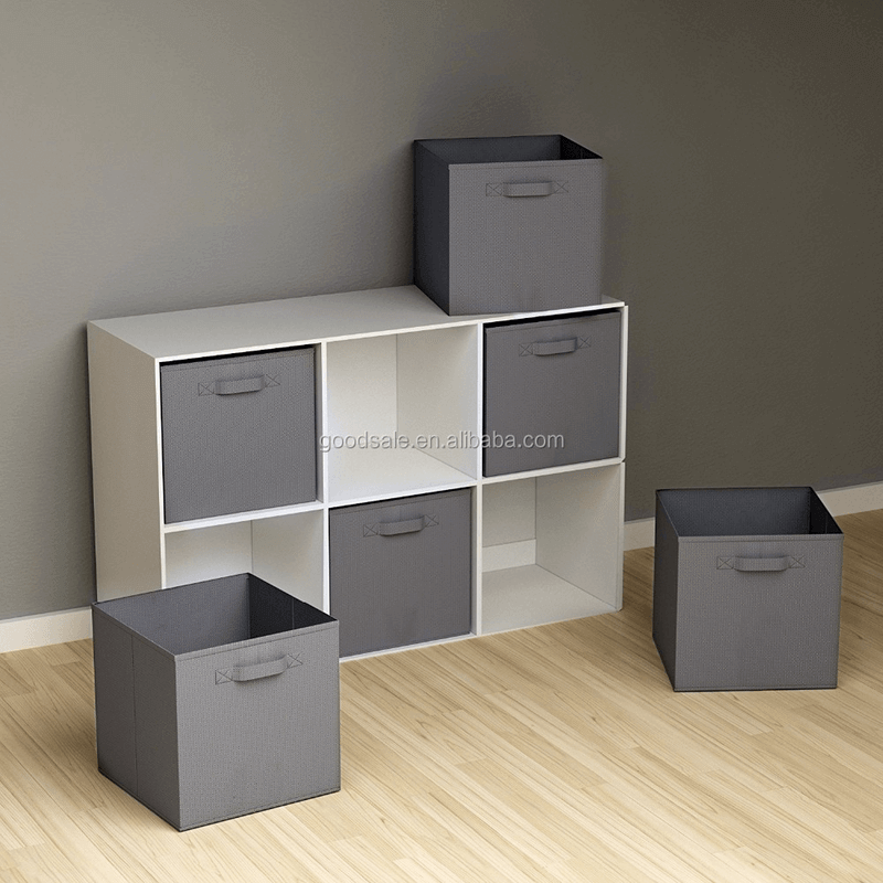 Foldable cube non-woven storage box