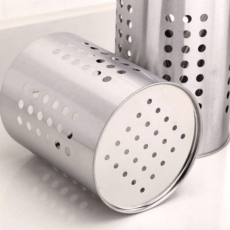 2 pcs kitchen stainless steel cooking utensil holder