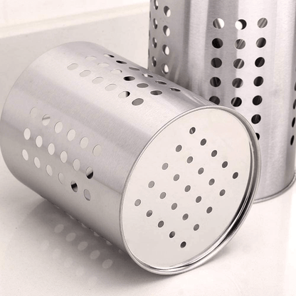 2 pcs kitchen stainless steel cooking utensil holder