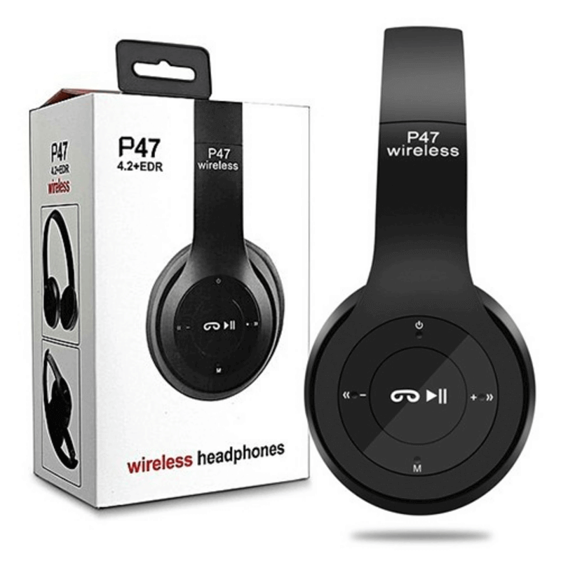 High quality p47 stereo head mounted bluetooth headphones