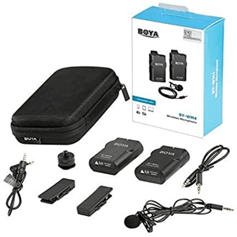 Boya by-wm4 wireless microphone system