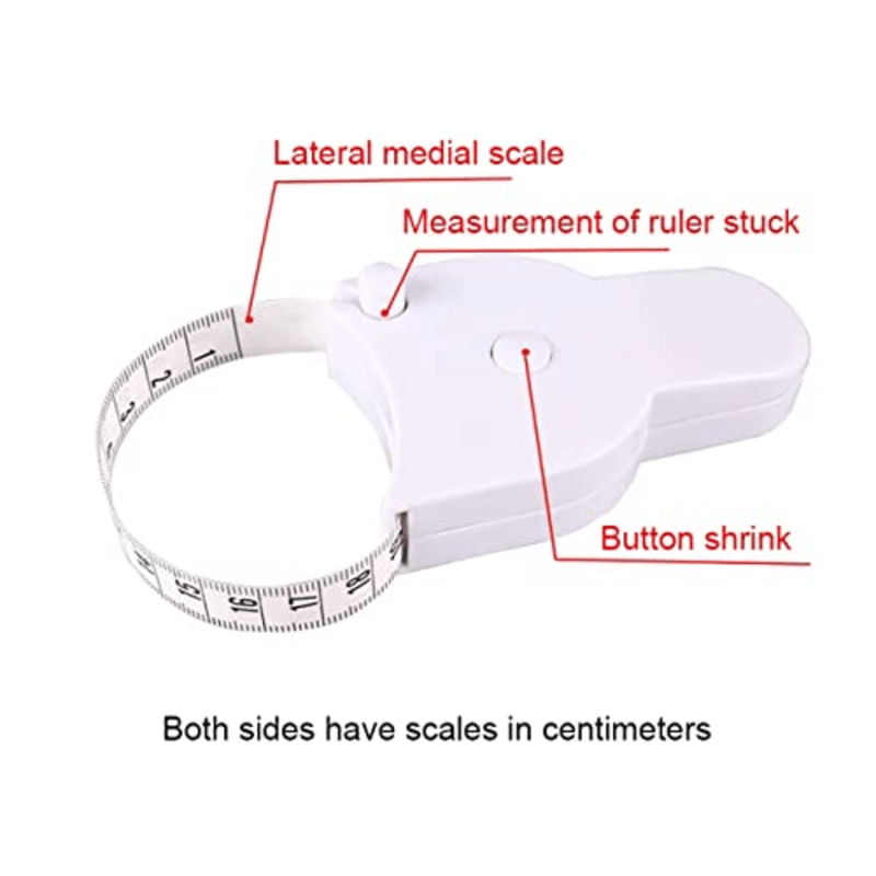 Retractable body measuring tape