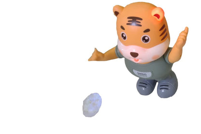 Battery operated dancing tiger  with light sounds.