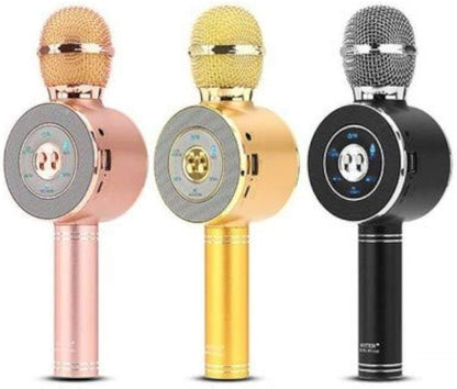 Ws-668 usb speaker player ktv singing microphone bluetooth mic