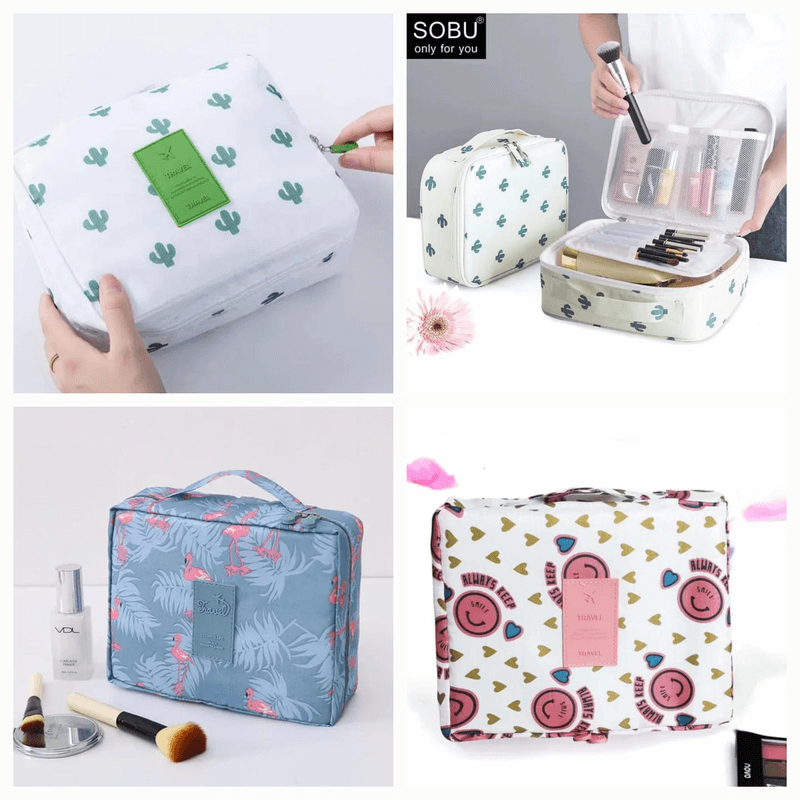 Travel multi cosmetic pouch