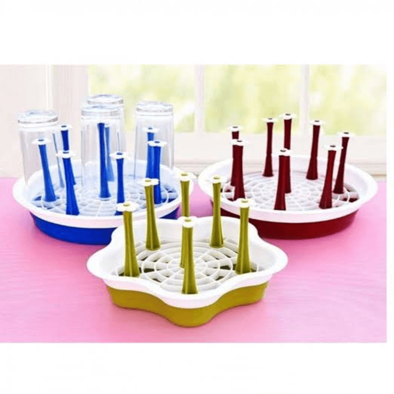 Glass cup holder drying rack stand for kitchen storage