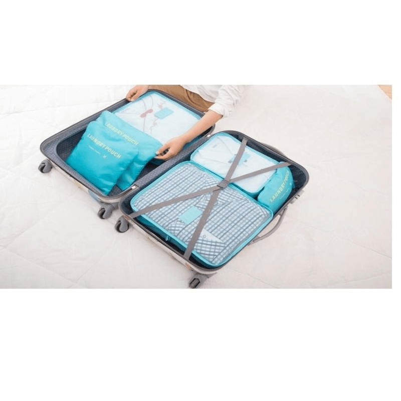 6 pcs bags for travel storage oraganizer