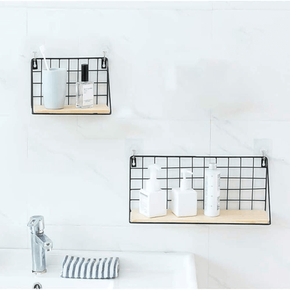 Wall hanging shelf set of 2