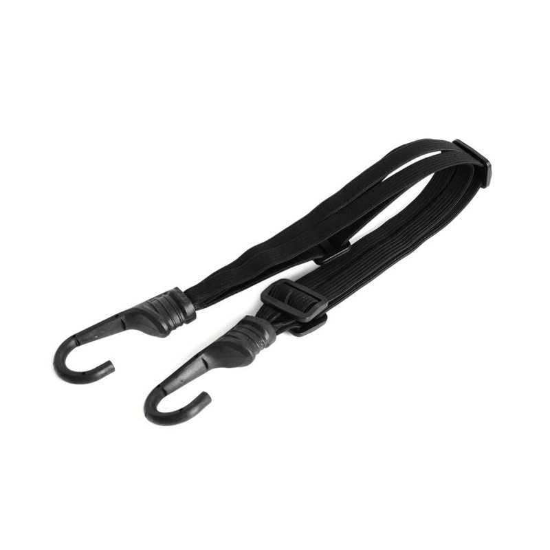 Pair of retractable elastic straps with hooks for luggage helmet