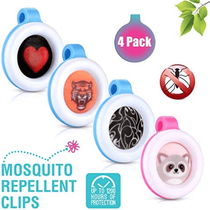 Pack of 4 mosquito repellent clips