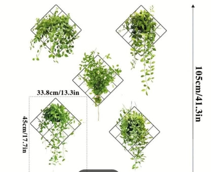 3d green plant wall stickers