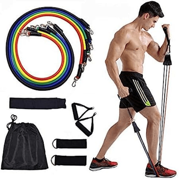 11 pcs resistance band elastic fitness band