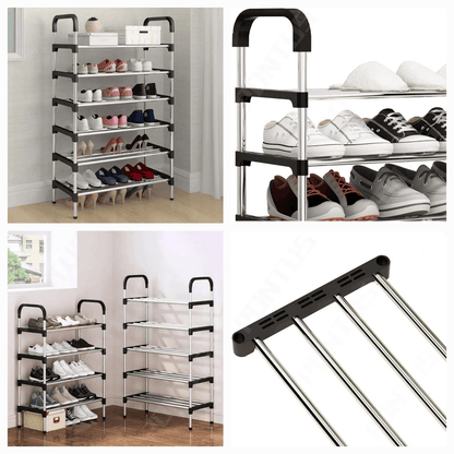 5 layer steel shoe rack organizer