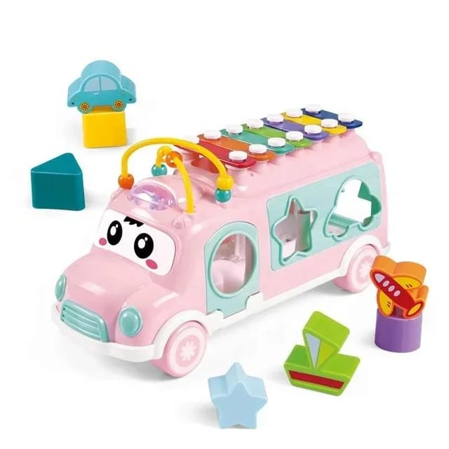 Xylophone shape bus with accessories