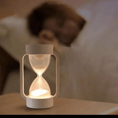 Hourglass sleeping night light lamp