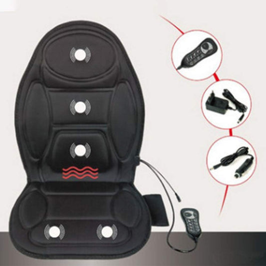 Heated vibrating seat massage cushion+heat therapy massager