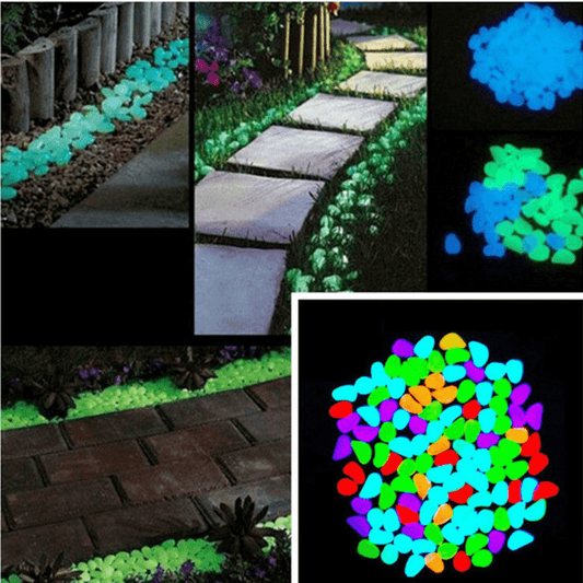 Glow in the dark stones pebbles aquarium