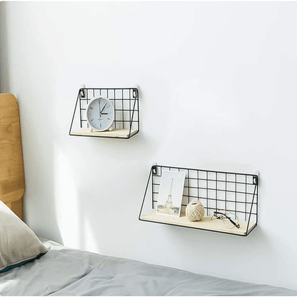 Wall hanging shelf set of 2