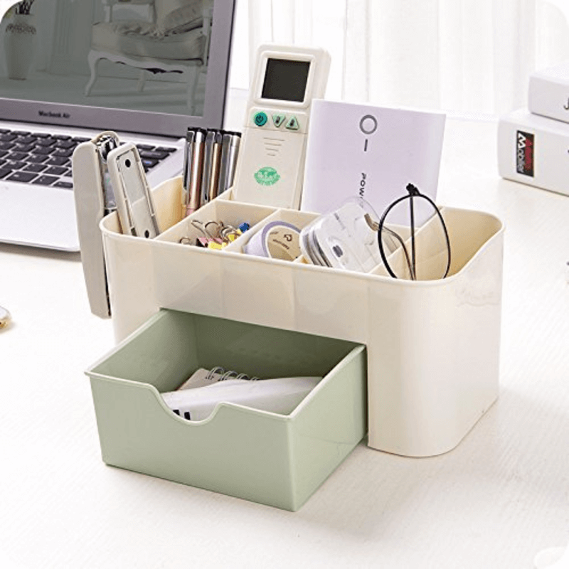 Multi functional desktop tidy organizer holder with drawer