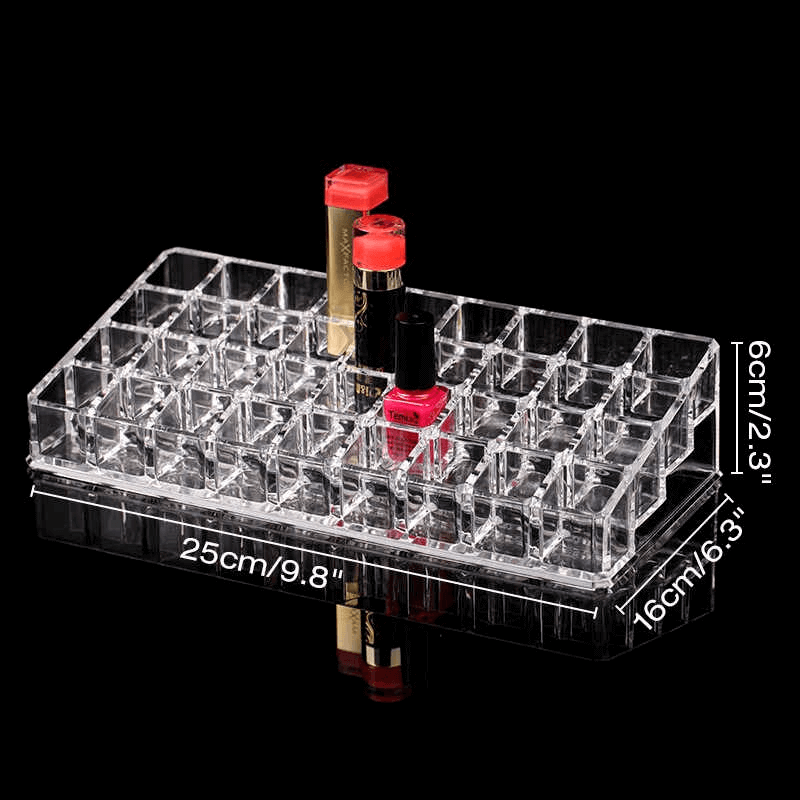 Acrylic makeup organizer lipstick holder