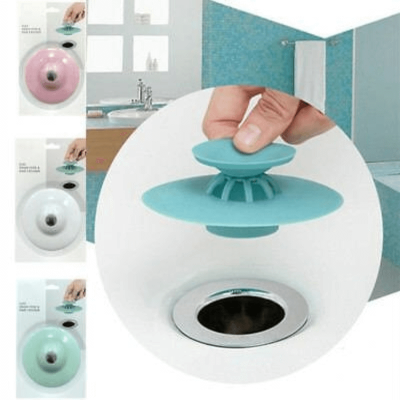 Silicone bathroom anti-blocking sink drain filter plug