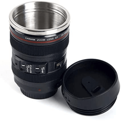 Stainless steel camera ef24-105mma coffee lens mug