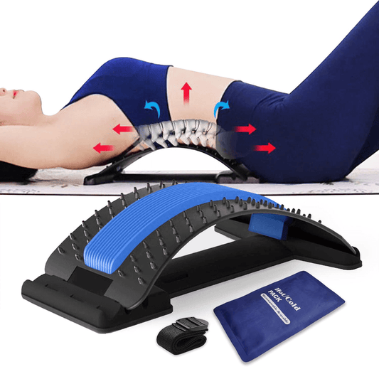 Back massager stretcher spine deck