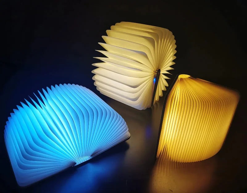 Book shaped led night light large