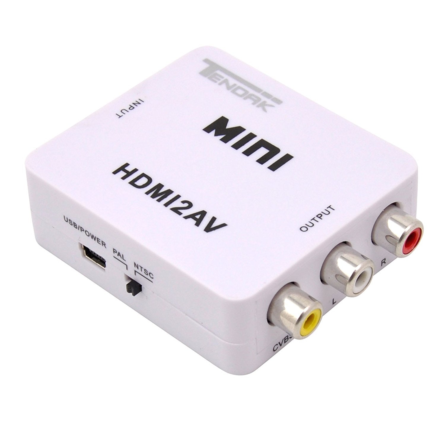 Hdmi converter adapte mini composite for vcr, dvd, ps3 