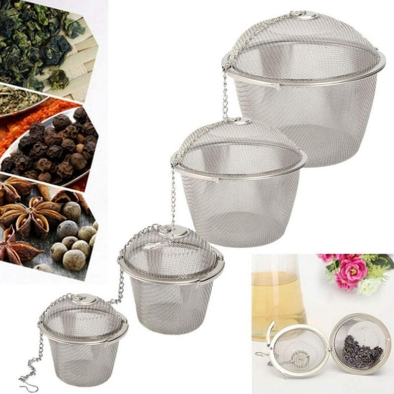 Stainless steel soup taste spice box basket