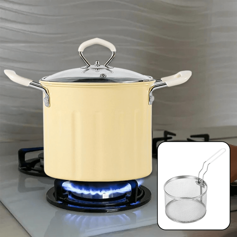 3l deep frying pot stainless steel