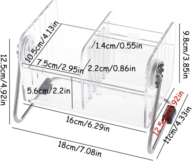 Acrylic desktop remote control organizer box