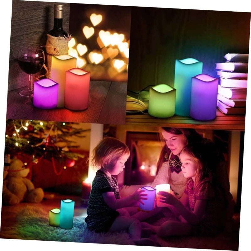 Magic colour changing wax candles