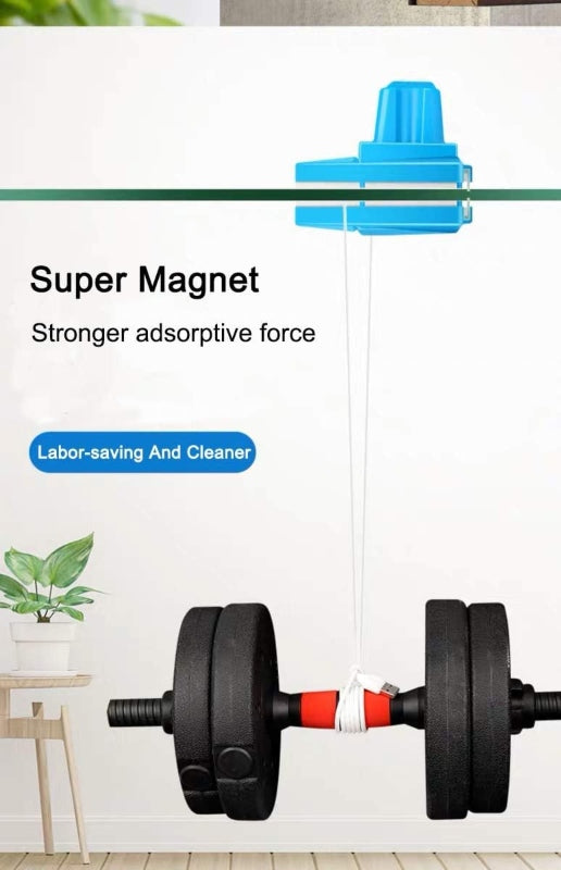 Magnetic glass cleaner